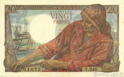 20 Francs PÊCHEUR FRANCE  1950 F.13.17 XF+