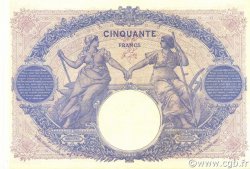 50 Francs BLEU ET ROSE FRANKREICH  1917 F.14.30 VZ+