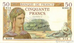 50 Francs CÉRÈS FRANCIA  1935 F.17.05 EBC