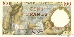 100 Francs SULLY FRANCIA  1942 F.26.69 FDC