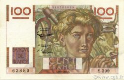 100 Francs JEUNE PAYSAN FRANCE  1951 F.28.29 AU