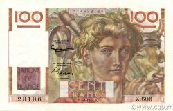 100 Francs JEUNE PAYSAN FRANKREICH  1954 F.28.43a VZ+