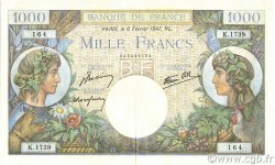 1000 Francs COMMERCE ET INDUSTRIE FRANCIA  1941 F.39.04 SPL