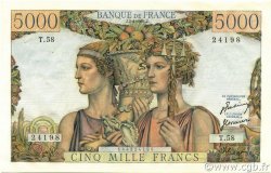 5000 Francs TERRE ET MER FRANCIA  1951 F.48.04 SPL+