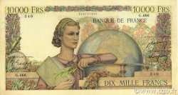 10000 Francs GÉNIE FRANÇAIS FRANKREICH  1949 F.50.21 fSS