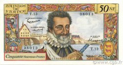 50 Nouveaux Francs HENRI IV FRANCIA  1959 F.58.02 AU