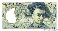 50 Francs QUENTIN DE LA TOUR FRANCIA  1988 F.67.14 EBC+