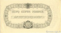 500 Francs ALGERIA  1852 P.011s AU