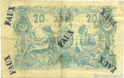 20 Francs Faux ALGERIEN  1892 P.015x SS