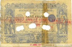 100 Francs Annulé ARGELIA  1894 P.018 BC