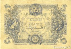 5 Francs ALGERIA  1917 P.071b BB