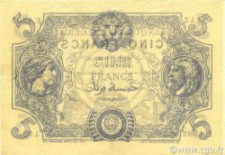 5 Francs ALGERIA  1917 P.071b VF+