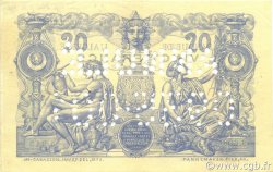 20 Francs ALGERIEN  1910 P.072s VZ