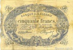 50 Francs ALGÉRIE  1904 P.073 TB+