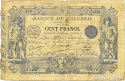 100 Francs ALGERIA  1911 P.074 VG
