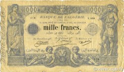 1000 Francs ALGÉRIE  1924 P.076b B+