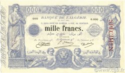 1000 Francs ALGERIA  1924 P.076s UNC-