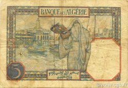 5 Francs ALGERIA  1927 P.077a F+