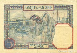 5 Francs ALGERIA  1927 P.077a VF+