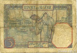 5 Francs ALGERIA  1933 P.077a MB