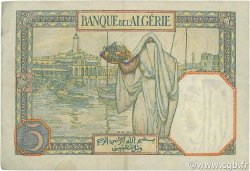 5 Francs ALGERIA  1939 P.077a BB to SPL