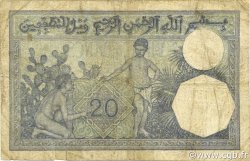 20 Francs ALGERIA  1938 P.078c q.MB