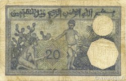20 Francs ALGERIA  1939 P.078c VG
