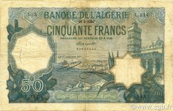 50 Francs ALGÉRIE  1920 P.080a TB+