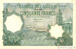 50 Francs ALGERIA  1936 P.080a XF