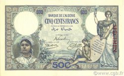 500 Francs ALGERIA  1926 P.082s q.FDC