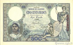 500 Francs Spécimen ALGERIEN  1926 P.082s fST+