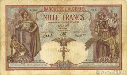 1000 Francs ALGERIEN  1939 P.083a fS