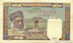 100 Francs ALGERIA  1940 P.085a VF+