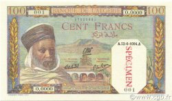 100 Francs Spécimen ALGÉRIE  1938 P.085s NEUF