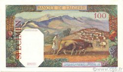 100 Francs ALGERIA  1938 P.085s UNC-