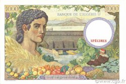 1000 Francs ALGERIA  1940 P.086s q.FDC