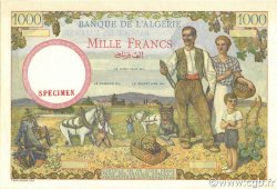1000 Francs ARGELIA  1940 P.086s SC+