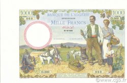 1000 Francs ALGERIA  1940 P.086s FDC