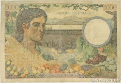 1000 Francs ALGERIA  1942 P.089 F