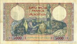 5000 Francs ALGERIEN  1942 P.090a fVZ