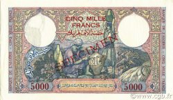 5000 Francs ALGERIA  1942 P.090as q.FDC