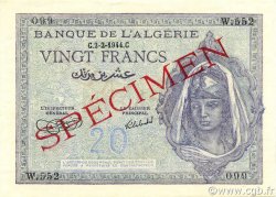 20 Francs ALGERIA  1944 P.092s q.FDC