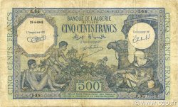 500 Francs ALGERIA  1943 P.093 MB