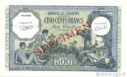 500 Francs ARGELIA  1943 P.093s FDC