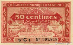 50 Centimes ALGERIA  1944 P.097a UNC-