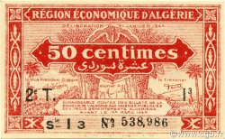 50 Centimes ALGERIA  1944 P.100 FDC