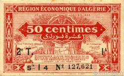50 Centimes ALGERIA  1944 P.100 UNC-