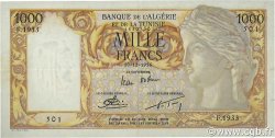 1000 Francs ALGERIA  1956 P.107b SPL