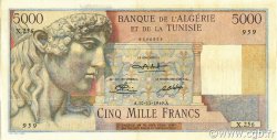 5000 Francs ALGERIEN  1949 P.109a VZ
