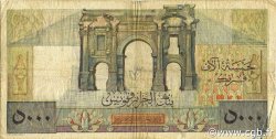 5000 Francs ALGERIA  1953 P.109b B a MB